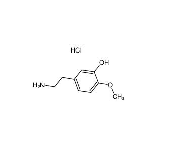 3-gidroksi-4-metoksifenetilamin gidroxlorid CAS 645-33-0