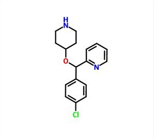 2 - [(4-xlorofenil) (4-piperidiniloksi) metil] piridin CAS 122368-54-1