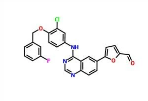 5- [4-((3-Xloro-4-((3-florobenzil) oksi) fenil) amino) kinazolin-6-il] -2-furaldegid CAS 231278-84-5